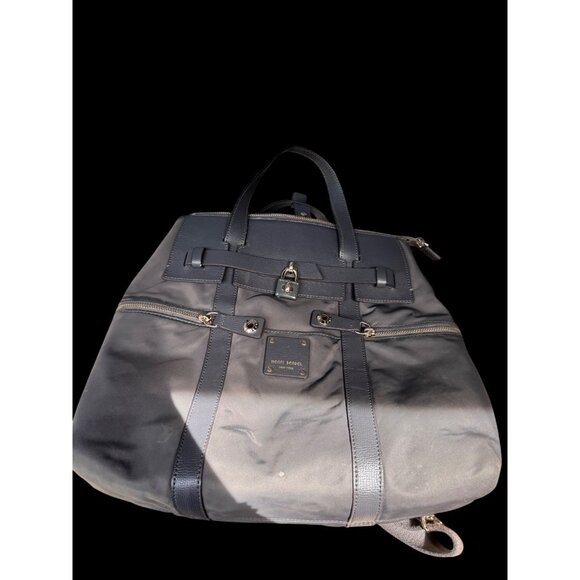 Henri Bendel Convertible Gray Nylon Jetsetter Backpack - Picture 1 of 9
